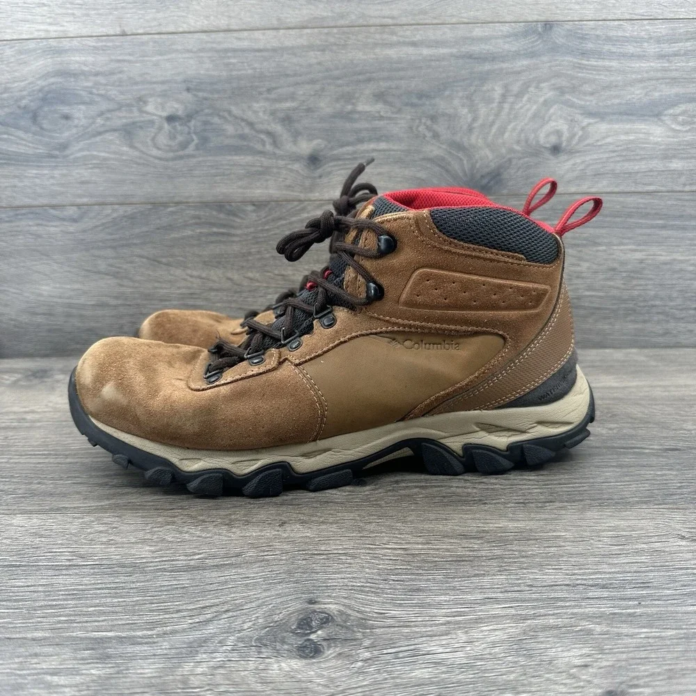 Columbia Men's Newton Ridge Hiking Boot Size 12 Brown Lace Up BM2812 Waterproof